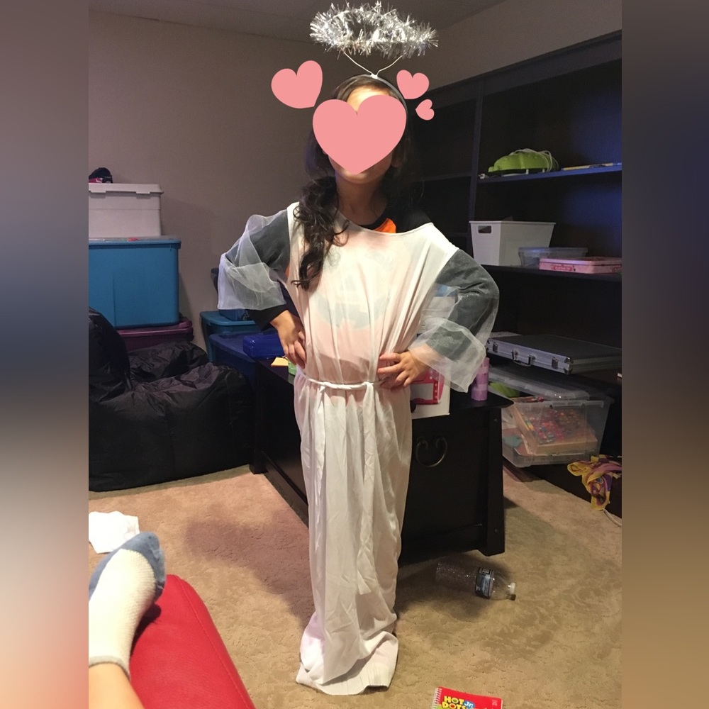 Kids Angel with Wing Costume.